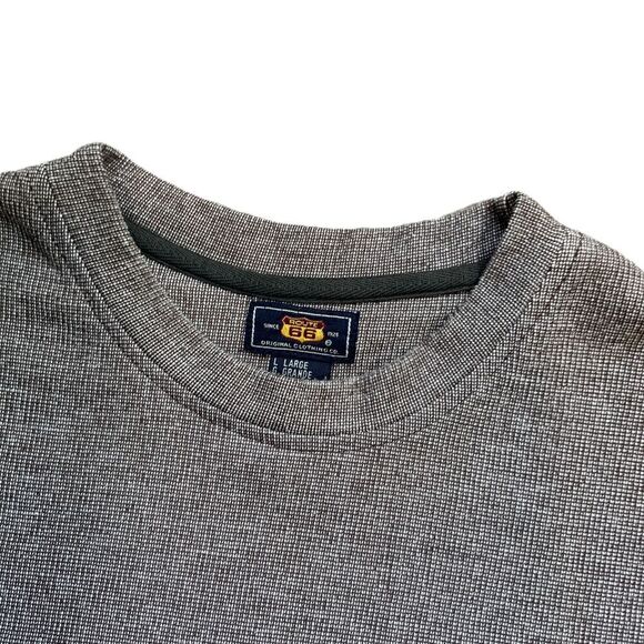 Route 66 Brown Long Sleeve Crew Neck Sweater Grandpa Core Preppy Academia Large - Picture 2 of 10